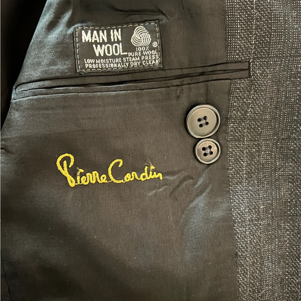 Vintage Pierre Cardin Wool Blazer MenMade in USA - Picture 4 of 9